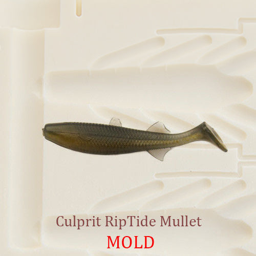 Riptide Mullet Plastic Bait Mold Shad DIY Lure