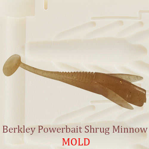 Berkley Powerbait Shrug Minnow Plastic Bait Mold Shad DIY Lure