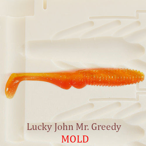Lucky John Mr. Greedy Plastic Bait Mold Shad DIY Lure