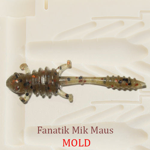 Fanatik Mik Mouse Soft Plastic Bait Mold DIY Lure – Authentic Handmade
